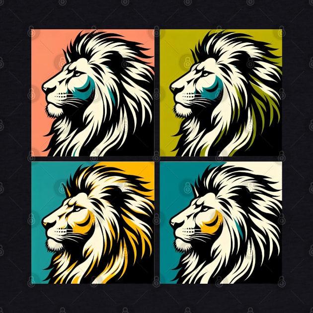 Bold Pop Art Lion Print - Add a Roaring Splash of Color to Your Space! by PawPopArt